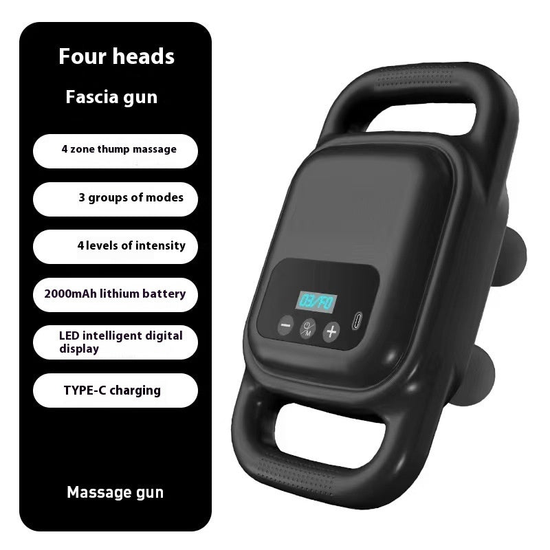 High-Frequency Vibration Four-Head Massage Gun