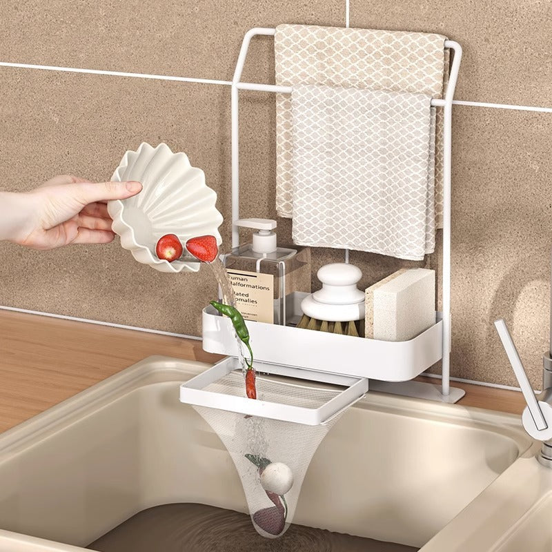 Rag Draining Kitchen Storage Rack