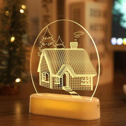 LED 3D Kerstman Fee Lichtsnoer