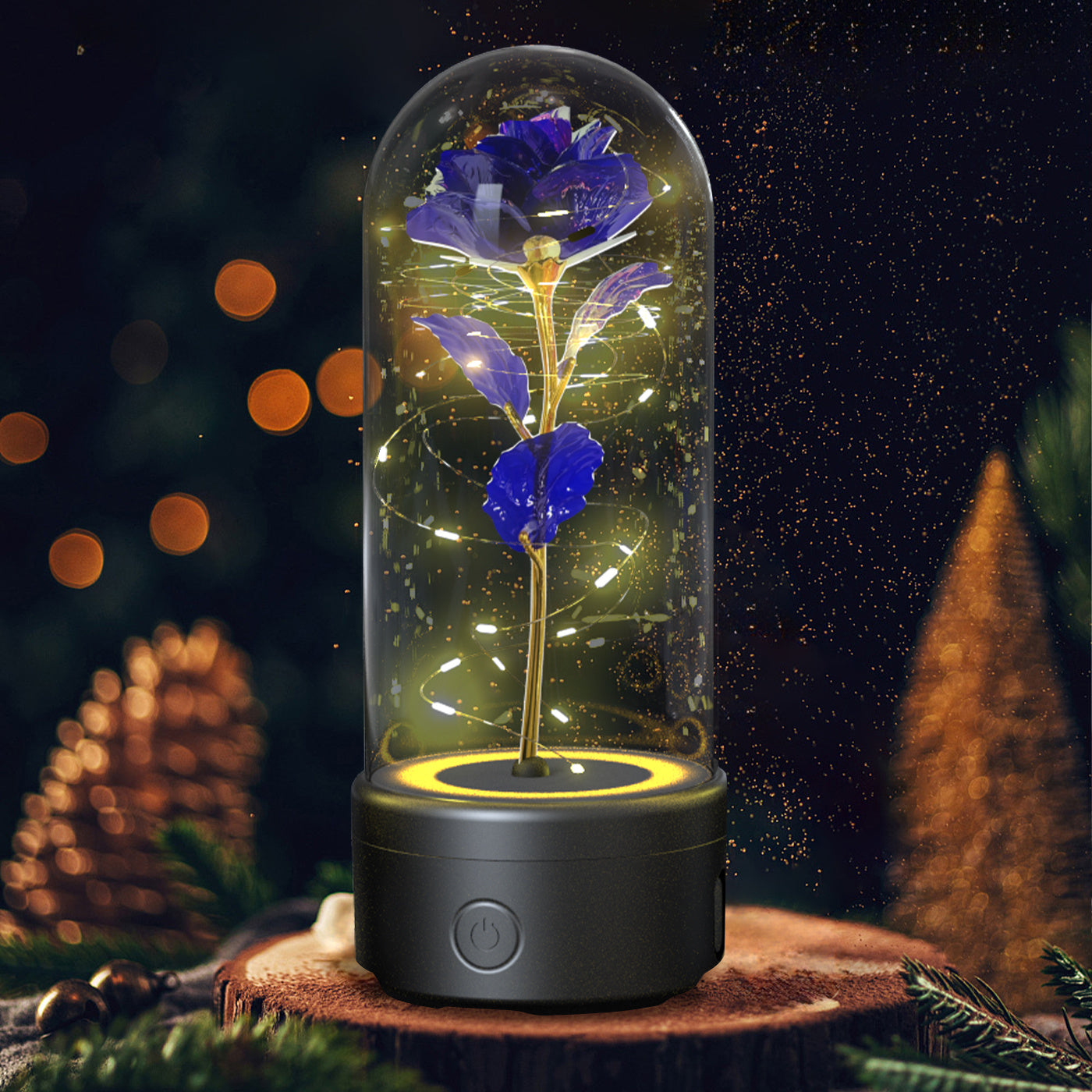 Creative 2-in-1 Rose LED Light & Bluetooth Speaker