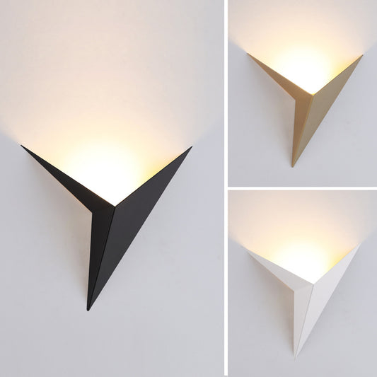 Creative Wrought Iron Triangle Wall Lamp