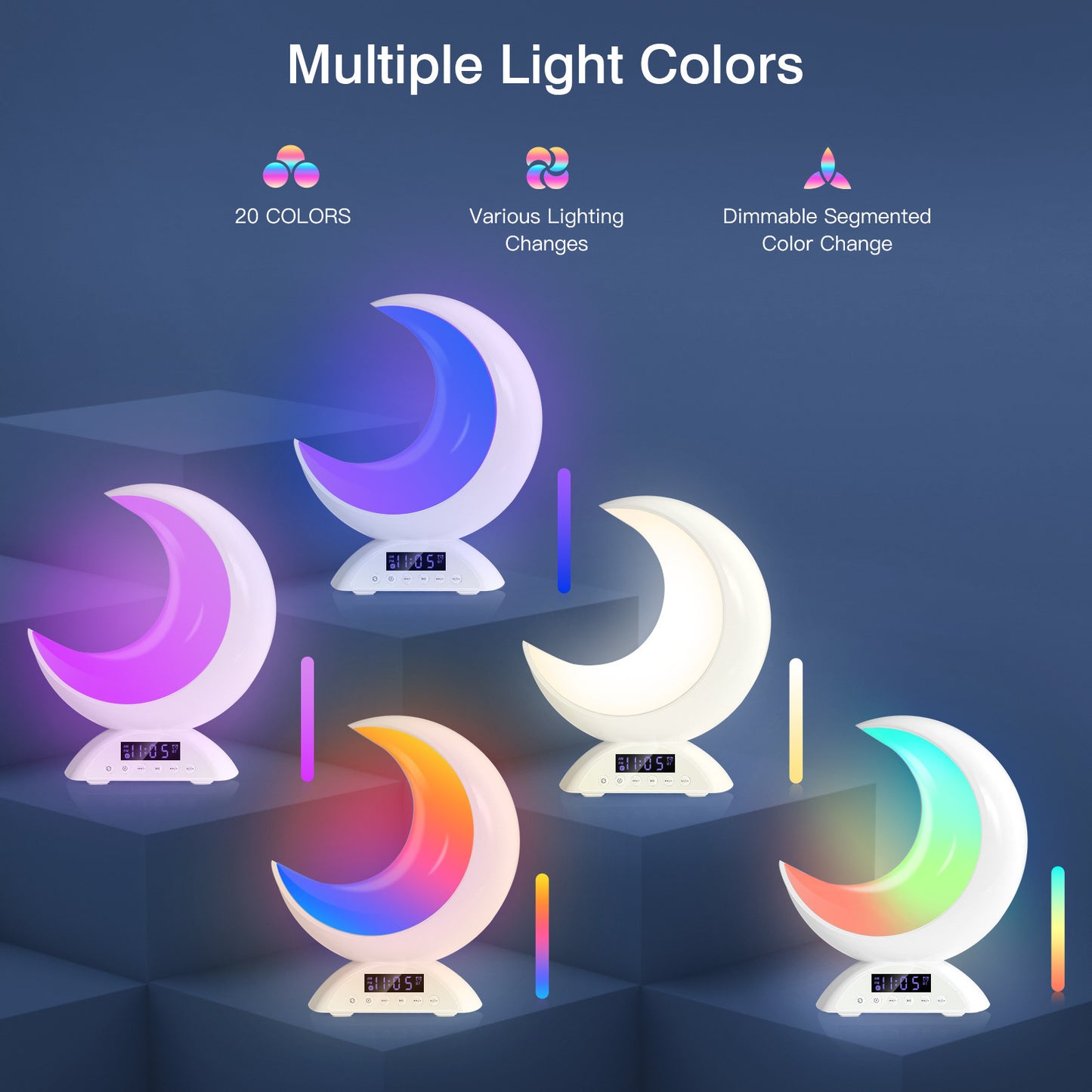 RGB Color-Changing Lamp with Bluetooth Speaker