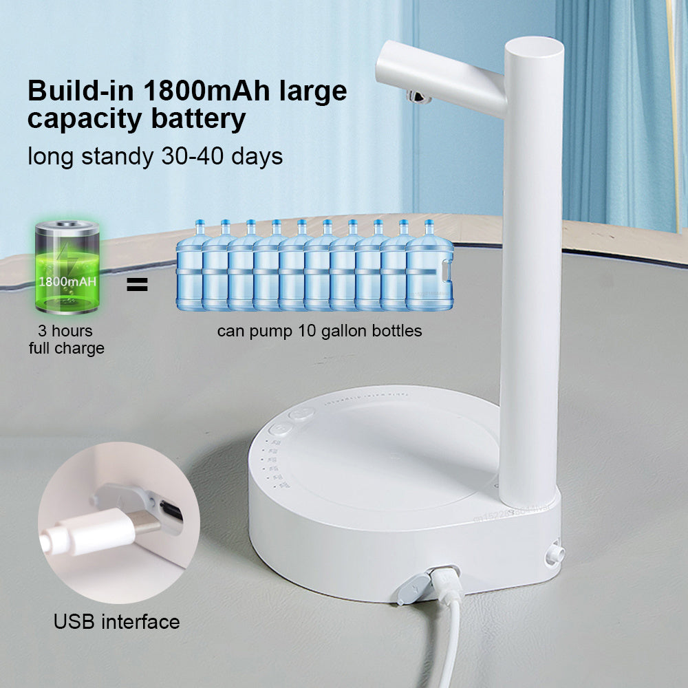 Elektrische watergallondispenser – oplaadbaar en automatisch