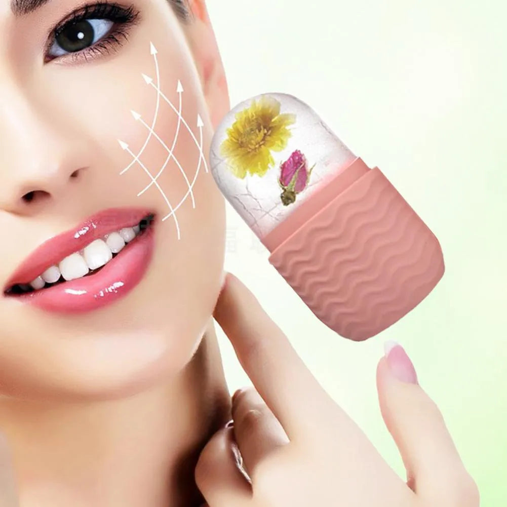 Facial Ice Roller & Ice Tray for Cooling Relief