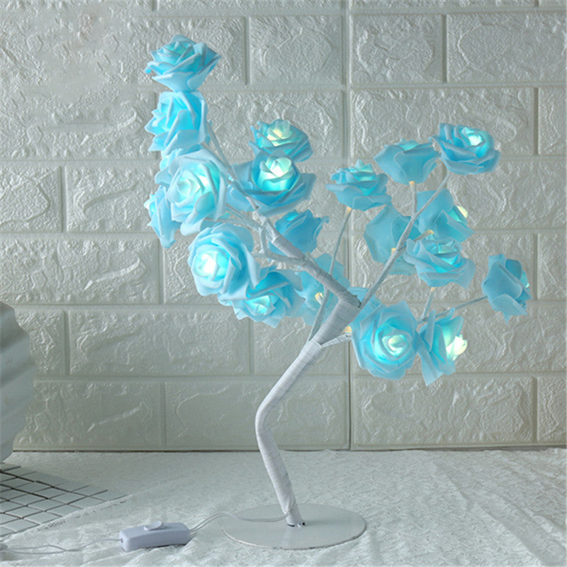 LED Rose Tree Light - Small Decorative Table Lamp