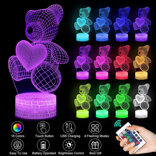 3D Acrylic LED Night Lamp