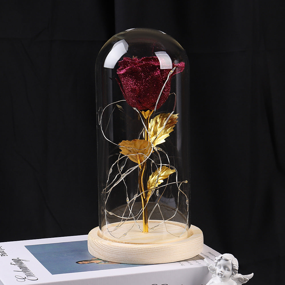 Eternal Rose LED Glass Light