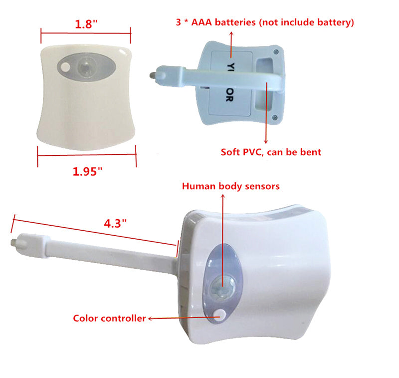 Toilet Inductie LED Nachtlampje