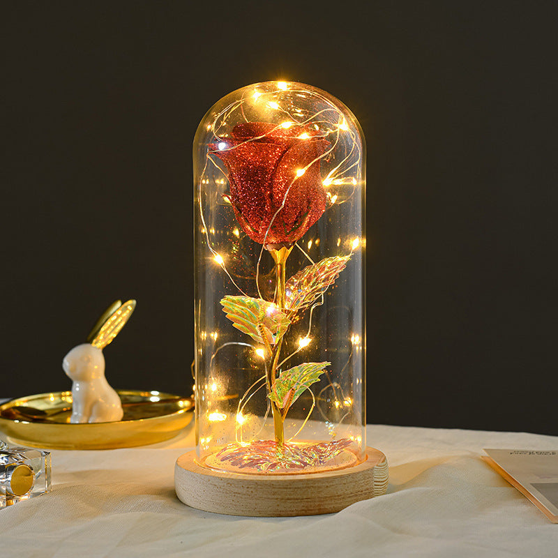 Eternal Rose LED Glass Light