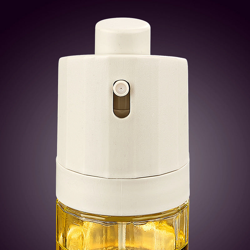 Glass Oil Bottle & Press Dispenser