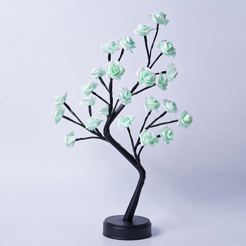 Rose Flower Tree Table Lamp