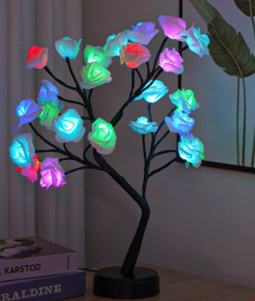 Rose Flower Tree Table Lamp