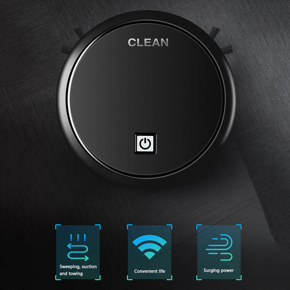 3-in-1 Robot Vacuum Cleaner – Smart, USB Rechargeable