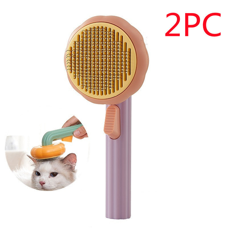 Self-Cleaning Pet Cat Brush